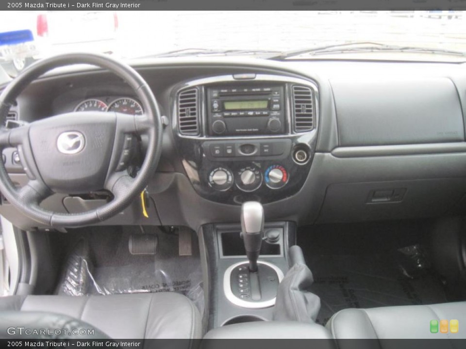 Dark Flint Gray Interior Dashboard for the 2005 Mazda Tribute i #42771397