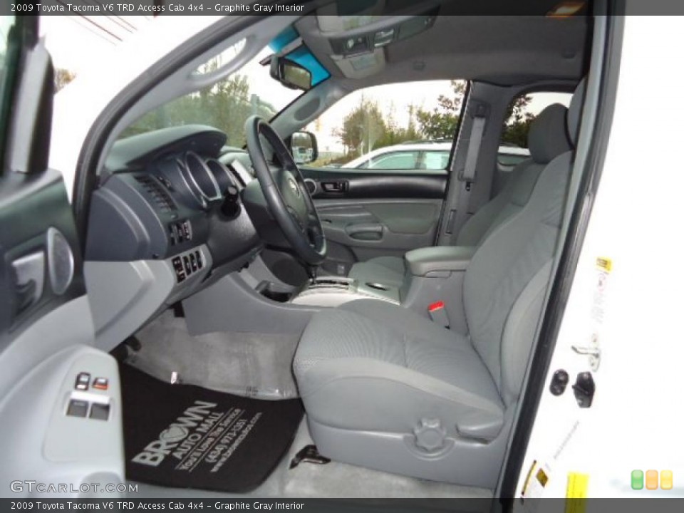 Graphite Gray Interior Photo for the 2009 Toyota Tacoma V6 TRD Access Cab 4x4 #42772487