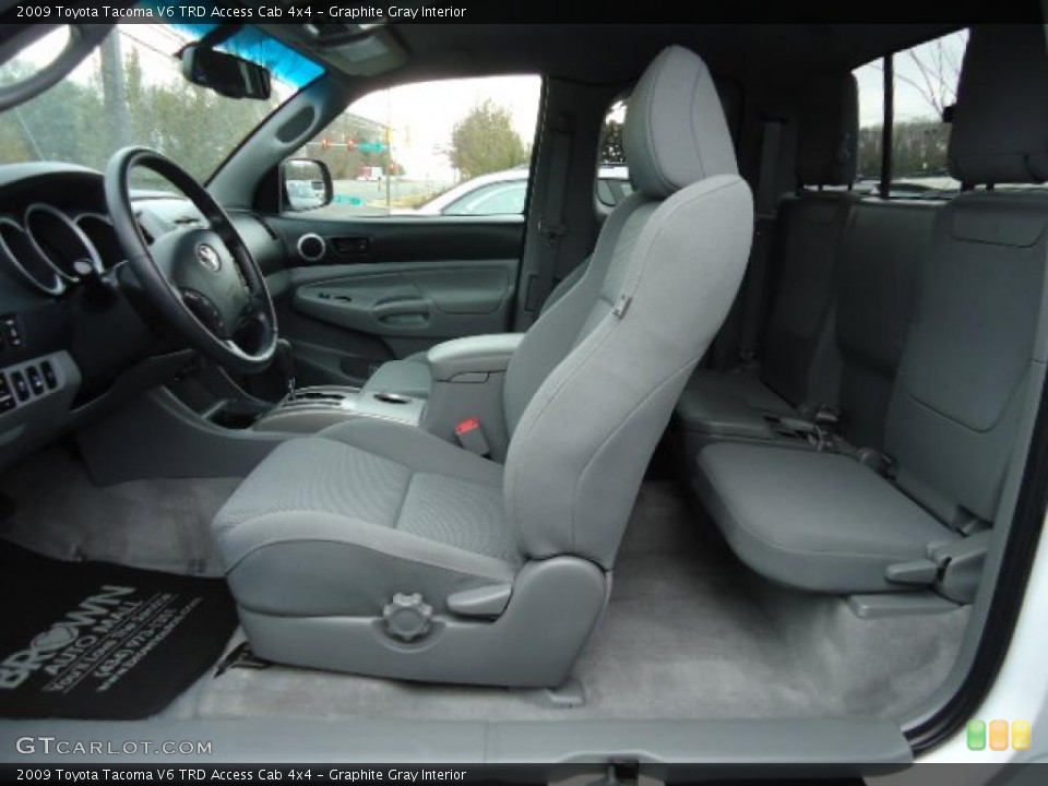 Graphite Gray Interior Photo for the 2009 Toyota Tacoma V6 TRD Access Cab 4x4 #42772501