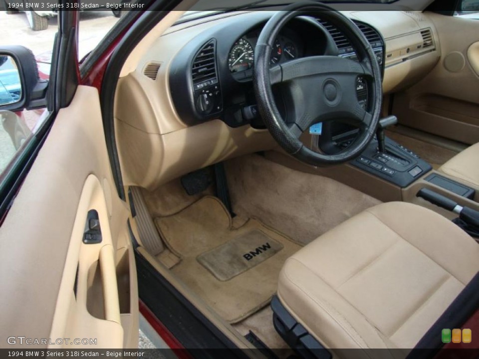 Beige Interior Photo for the 1994 BMW 3 Series 318i Sedan #42772741