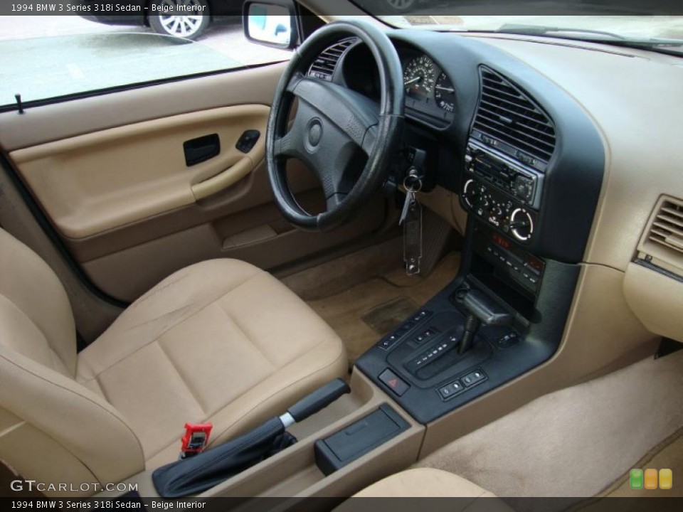 Beige Interior Dashboard for the 1994 BMW 3 Series 318i Sedan #42772817