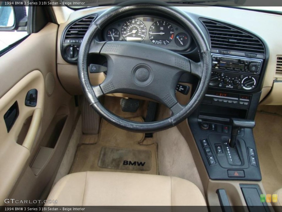 Beige Interior Dashboard for the 1994 BMW 3 Series 318i Sedan #42772973