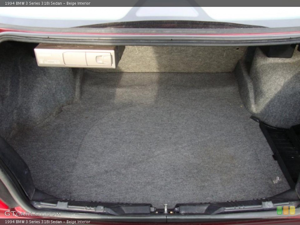 Beige Interior Trunk for the 1994 BMW 3 Series 318i Sedan #42772997