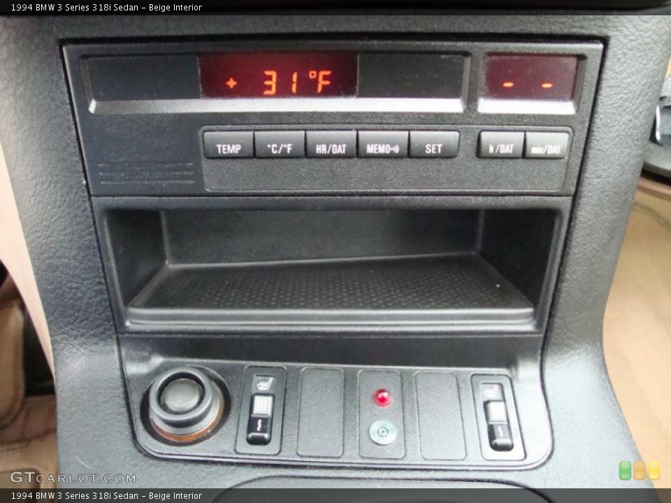 Beige Interior Controls for the 1994 BMW 3 Series 318i Sedan #42773229