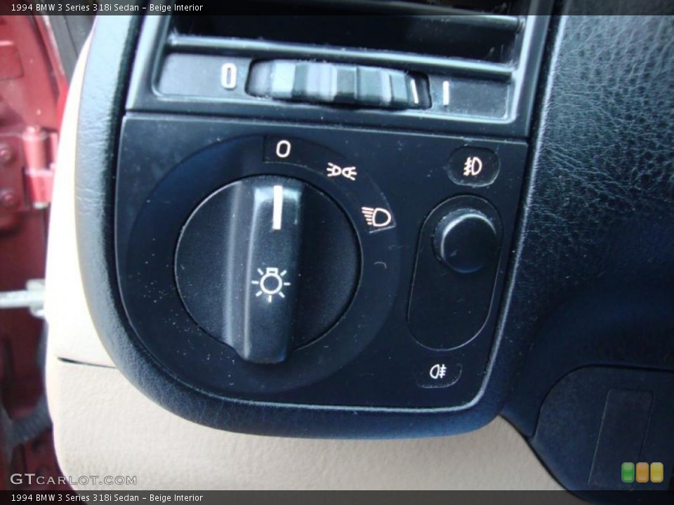Beige Interior Controls for the 1994 BMW 3 Series 318i Sedan #42773302