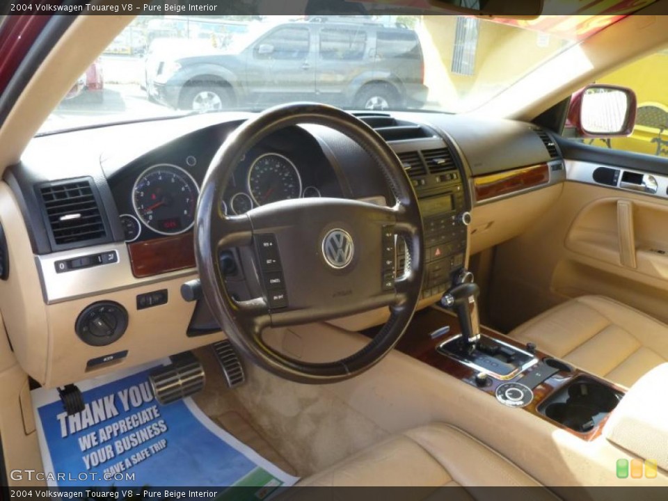 Pure Beige Interior Photo for the 2004 Volkswagen Touareg V8 #42773521