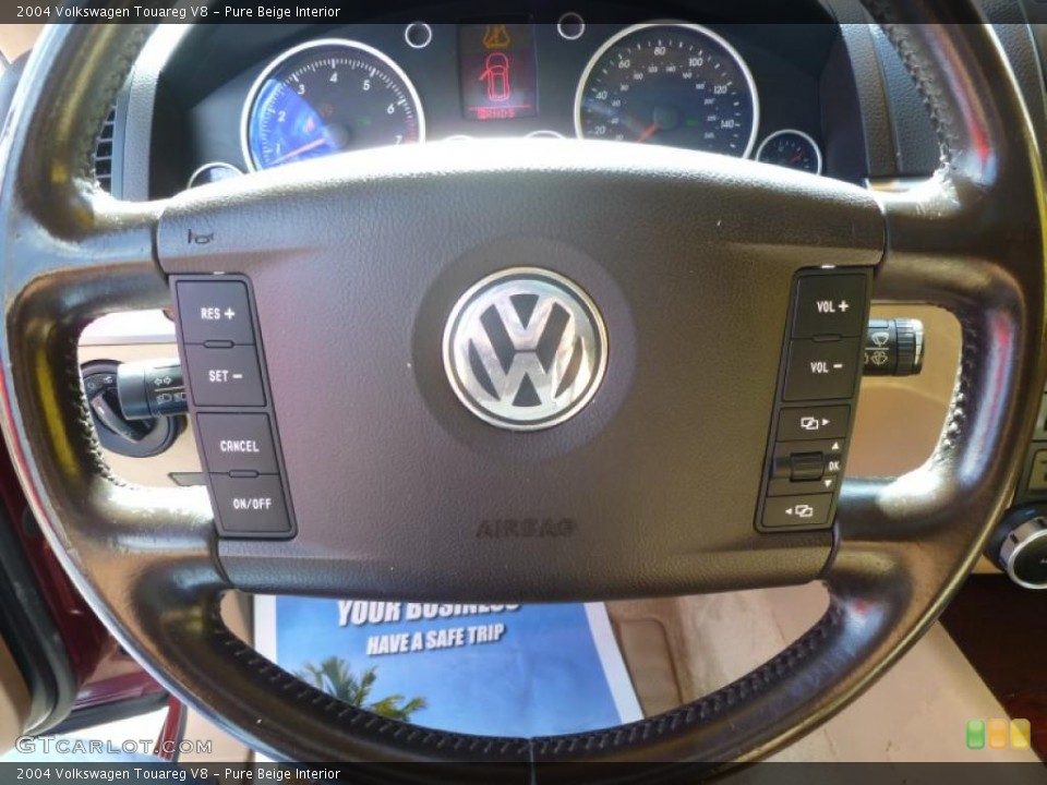 Pure Beige Interior Steering Wheel for the 2004 Volkswagen Touareg V8 #42773677