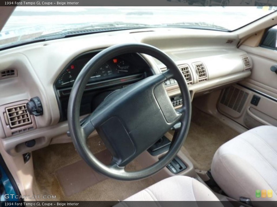 Beige 1994 Ford Tempo Interiors