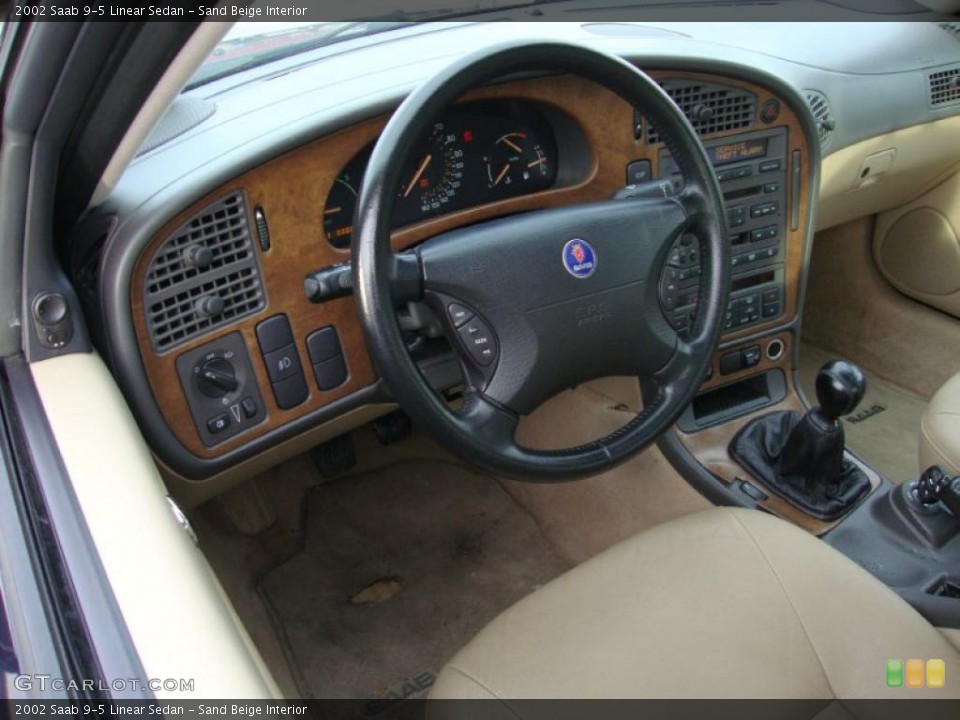 Sand Beige 2002 Saab 9-5 Interiors