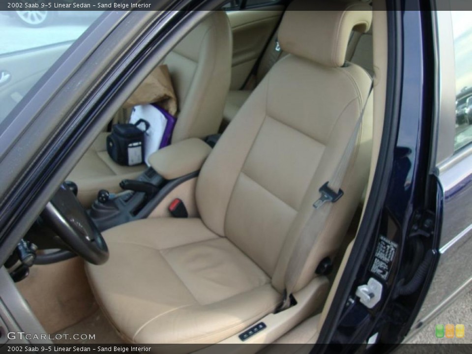 Sand Beige Interior Photo for the 2002 Saab 9-5 Linear Sedan #42774401