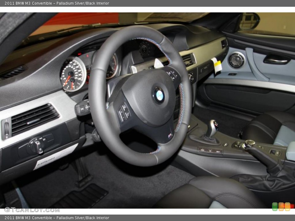Palladium Silver/Black Interior Steering Wheel for the 2011 BMW M3 Convertible #42776053
