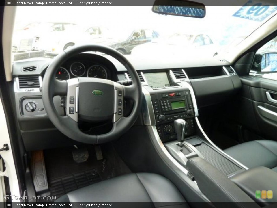 Ebony/Ebony Interior Prime Interior for the 2009 Land Rover Range Rover Sport HSE #42777537