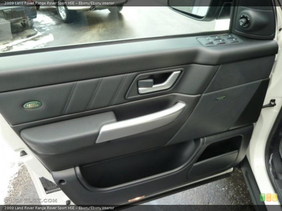 Ebony/Ebony Interior Door Panel for the 2009 Land Rover Range Rover Sport HSE #42777569