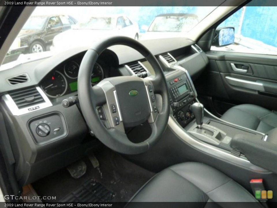 Ebony/Ebony Interior Prime Interior for the 2009 Land Rover Range Rover Sport HSE #42777601