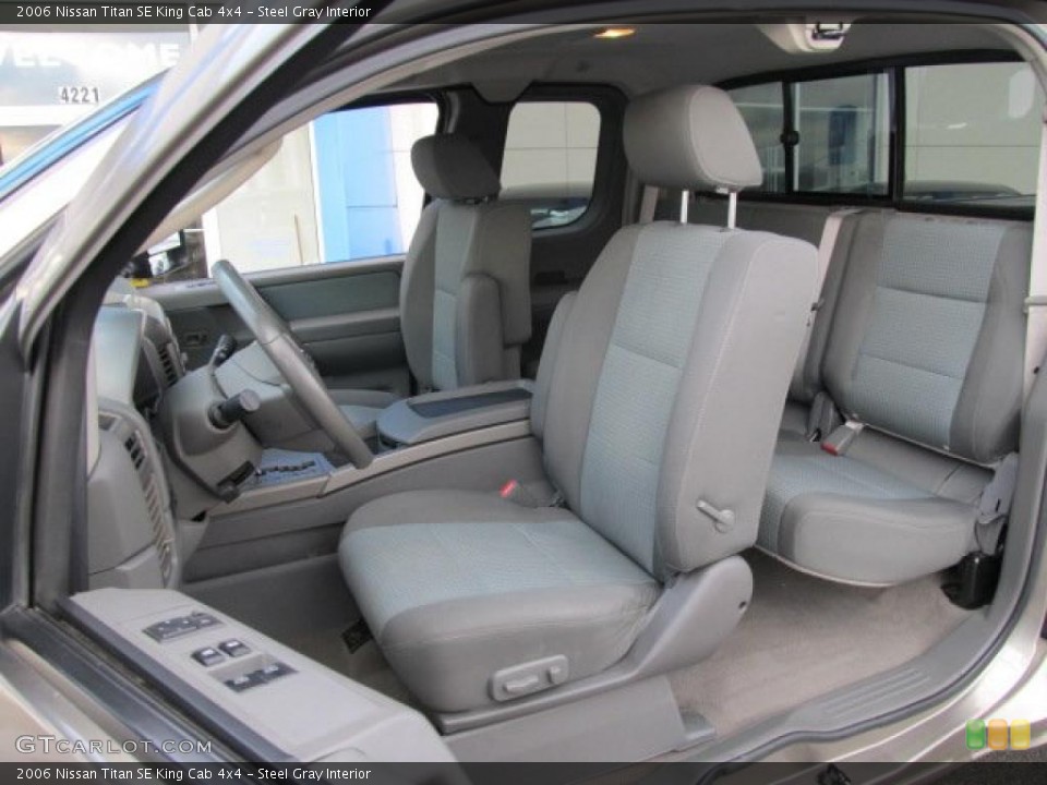 Steel Gray Interior Photo for the 2006 Nissan Titan SE King Cab 4x4 #42778409