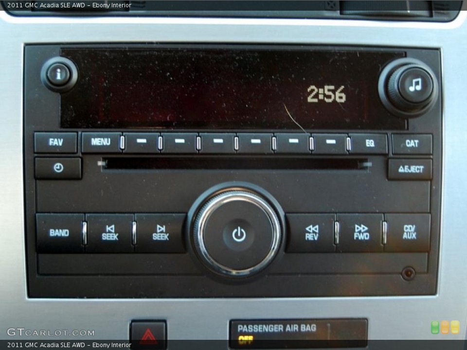Ebony Interior Controls for the 2011 GMC Acadia SLE AWD #42779421