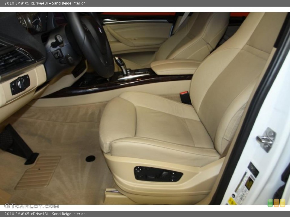 Sand Beige Interior Photo for the 2010 BMW X5 xDrive48i #42784369