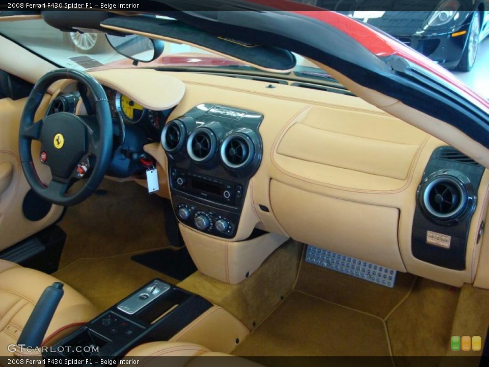 Beige Interior Dashboard for the 2008 Ferrari F430 Spider F1 #42784389