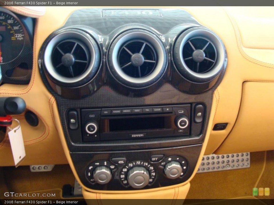 Beige Interior Controls for the 2008 Ferrari F430 Spider F1 #42784405
