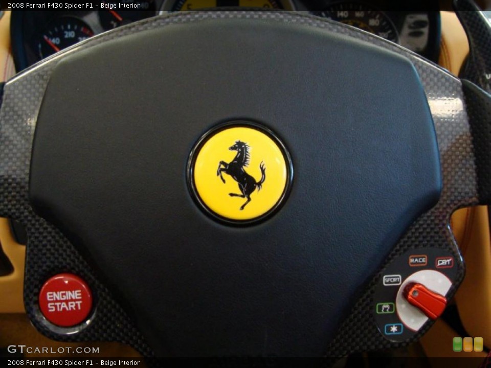 Beige Interior Controls for the 2008 Ferrari F430 Spider F1 #42784437
