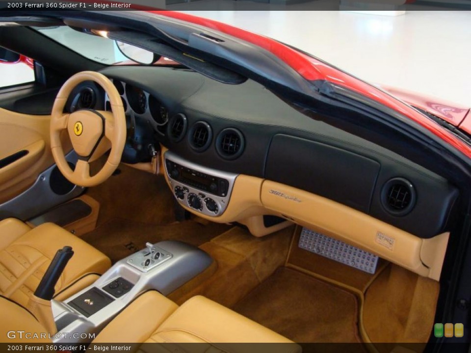 Beige Interior Dashboard for the 2003 Ferrari 360 Spider F1 #42784749