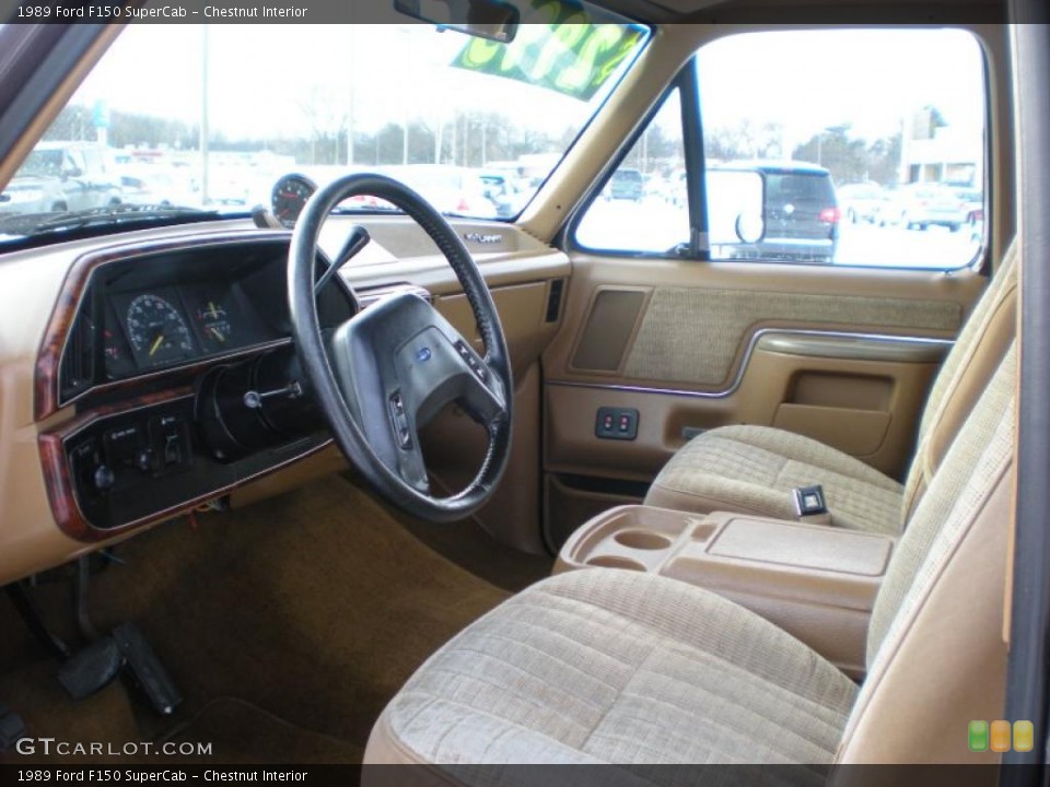 Chestnut Interior Photo for the 1989 Ford F150 SuperCab #42786101