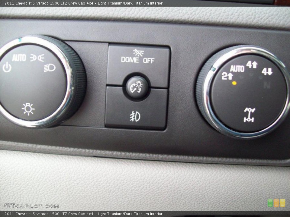 Light Titanium/Dark Titanium Interior Controls for the 2011 Chevrolet Silverado 1500 LTZ Crew Cab 4x4 #42786589