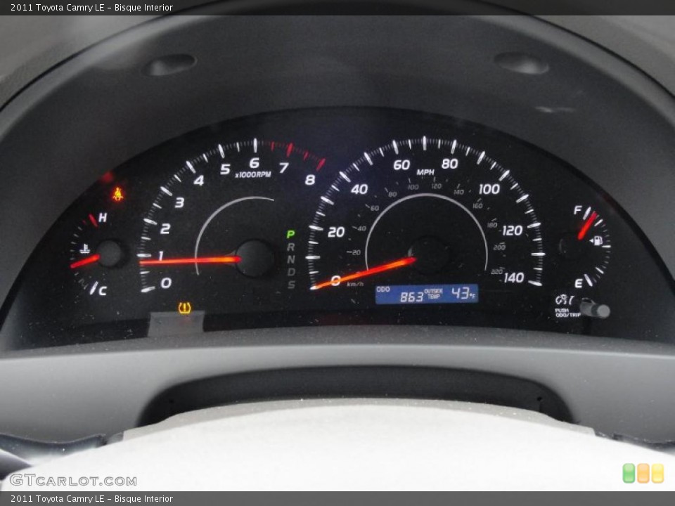 Bisque Interior Gauges for the 2011 Toyota Camry LE #42791097