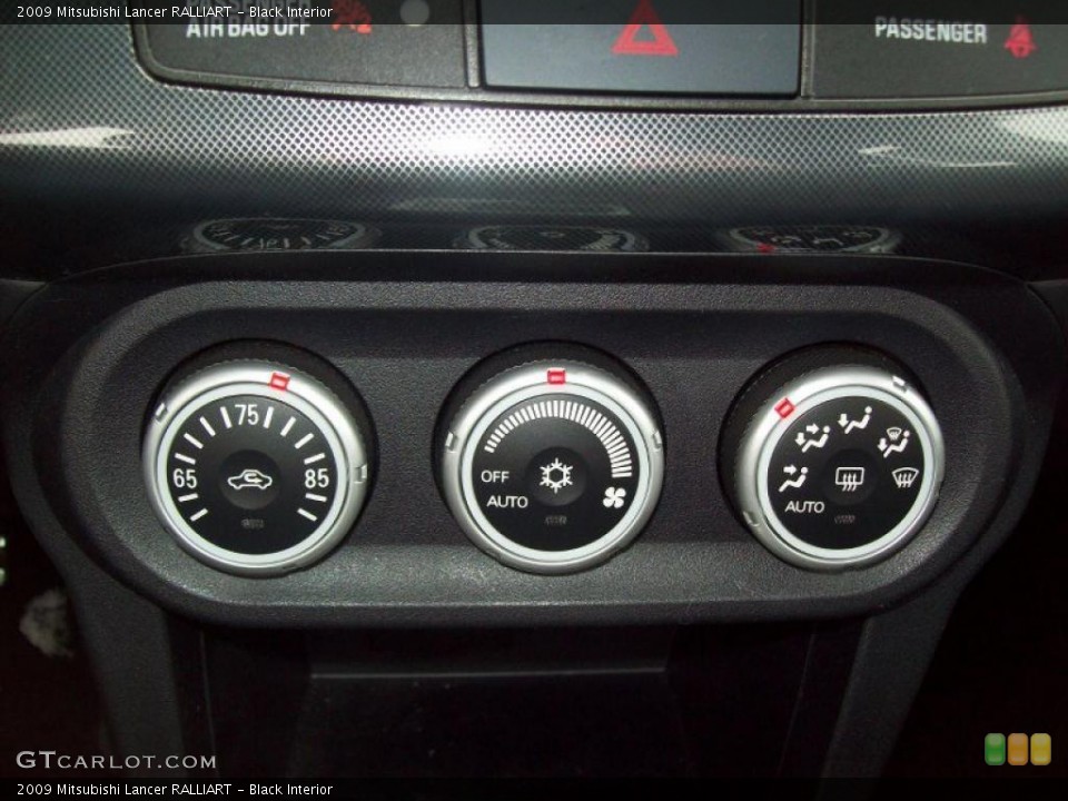 Black Interior Controls for the 2009 Mitsubishi Lancer RALLIART #42791500