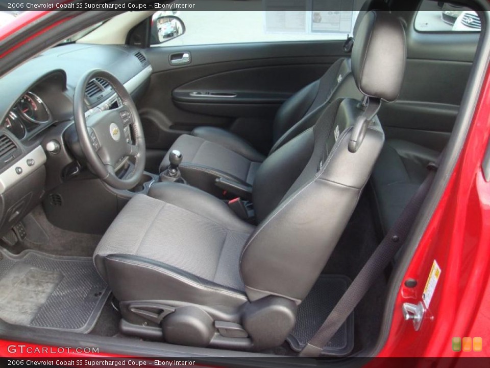 Ebony Interior Photo for the 2006 Chevrolet Cobalt SS Supercharged Coupe #42793185