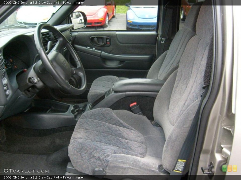 Pewter Interior Photo for the 2002 GMC Sonoma SLS Crew Cab 4x4 #42794913