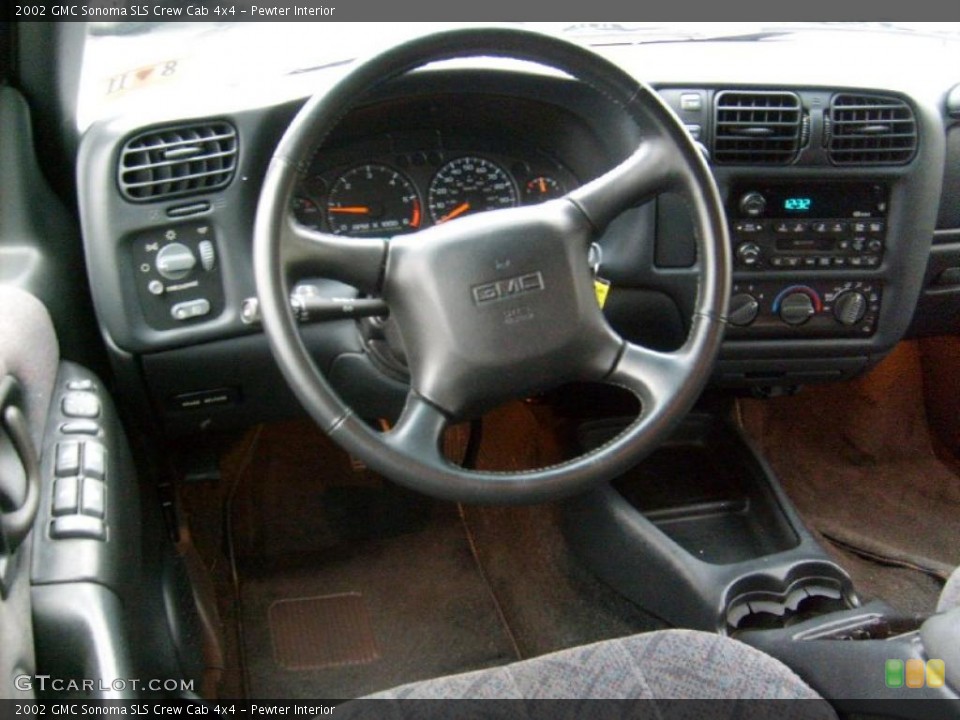 Pewter Interior Dashboard for the 2002 GMC Sonoma SLS Crew Cab 4x4 #42794969