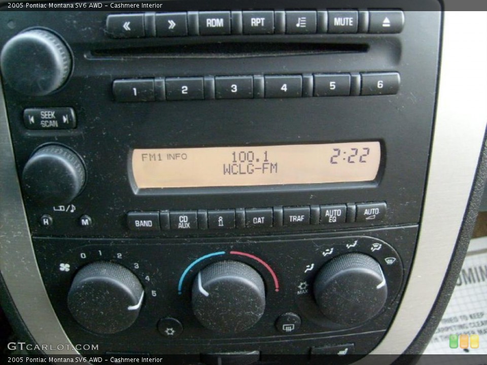 Cashmere Interior Controls for the 2005 Pontiac Montana SV6 AWD #42795385