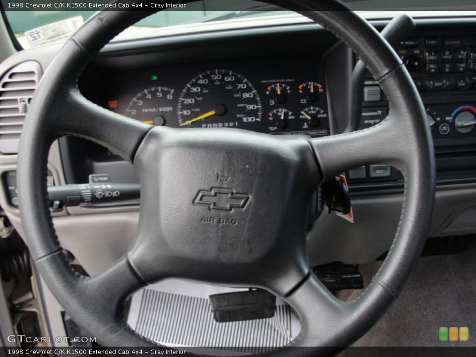 Gray Interior Steering Wheel for the 1998 Chevrolet C/K K1500 Extended Cab 4x4 #42800269