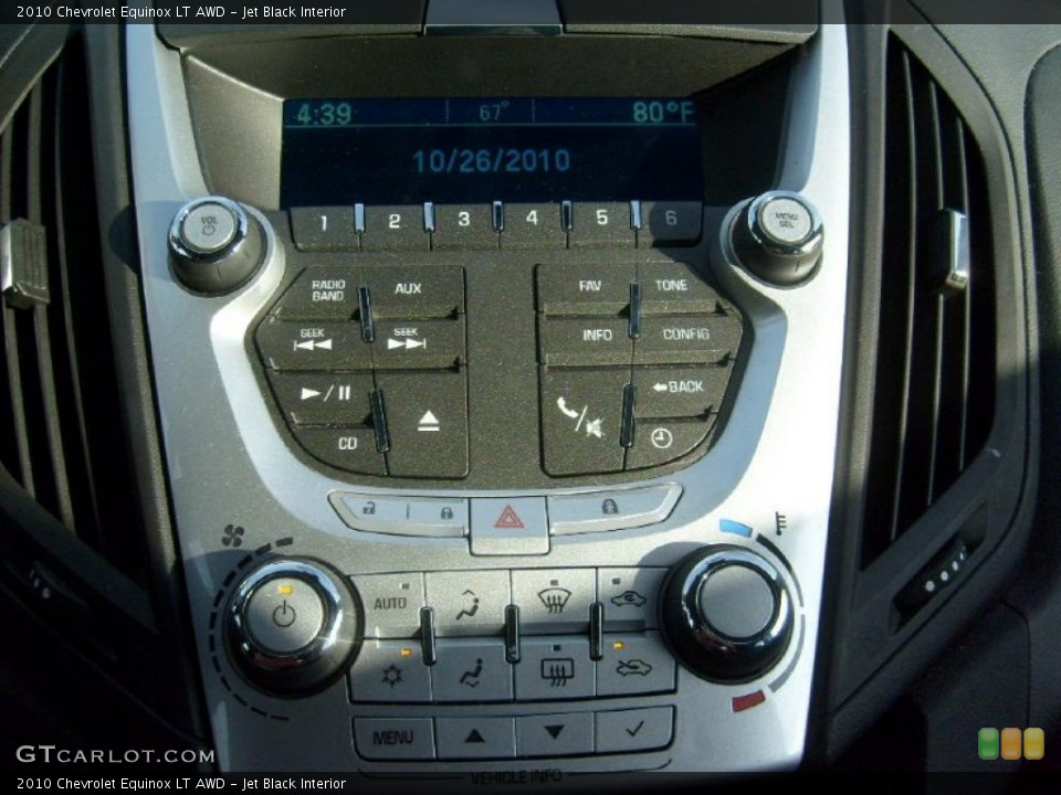 Jet Black Interior Controls for the 2010 Chevrolet Equinox LT AWD #42803245