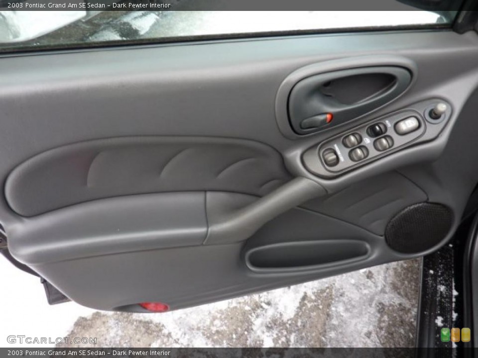 Dark Pewter Interior Door Panel for the 2003 Pontiac Grand Am SE Sedan #42804049