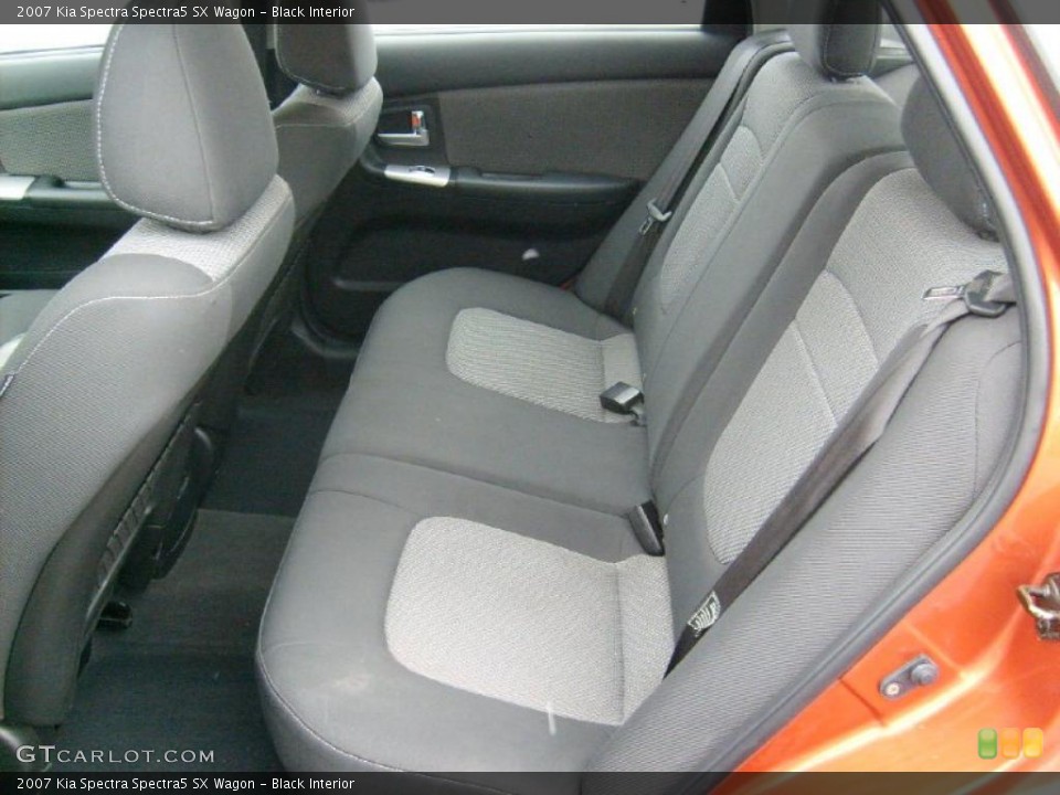 Black Interior Photo for the 2007 Kia Spectra Spectra5 SX Wagon #42805145