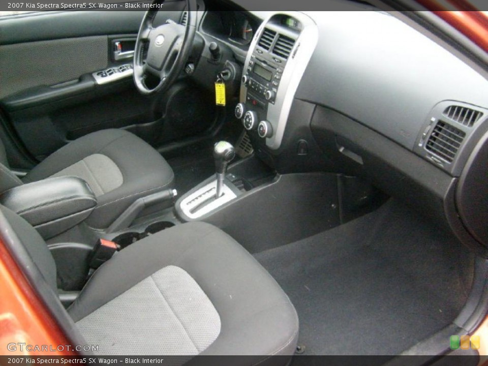 Black Interior Dashboard for the 2007 Kia Spectra Spectra5 SX Wagon #42805197
