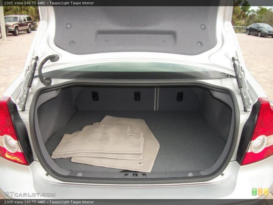 Taupe/Light Taupe Interior Trunk for the 2005 Volvo S40 T5 AWD #42807631