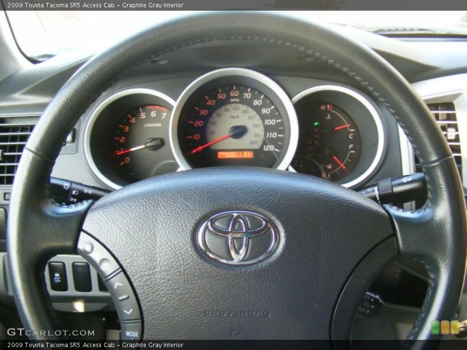Graphite Gray Interior Steering Wheel for the 2009 Toyota Tacoma SR5 Access Cab #42810569