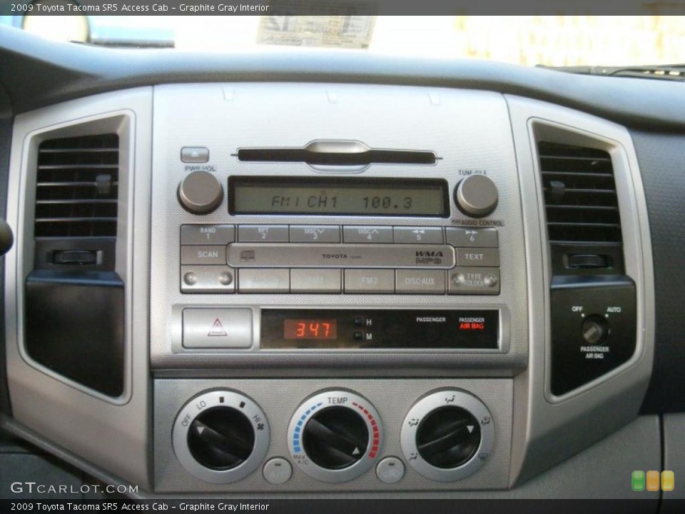 Graphite Gray Interior Controls for the 2009 Toyota Tacoma SR5 Access Cab #42810633