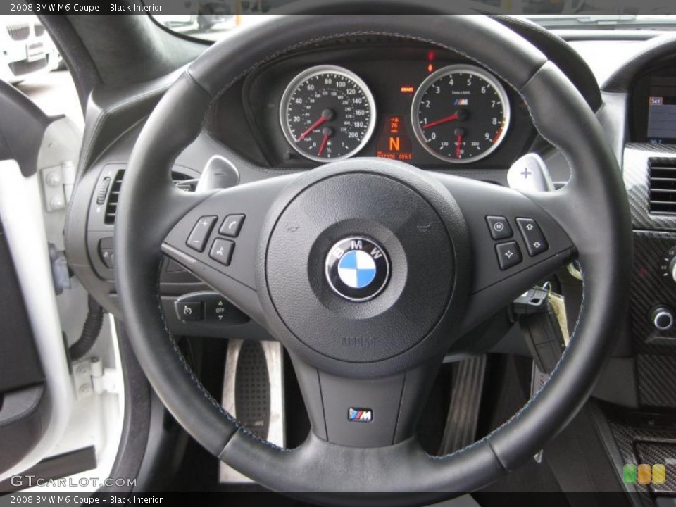 Black Interior Steering Wheel for the 2008 BMW M6 Coupe #42811081