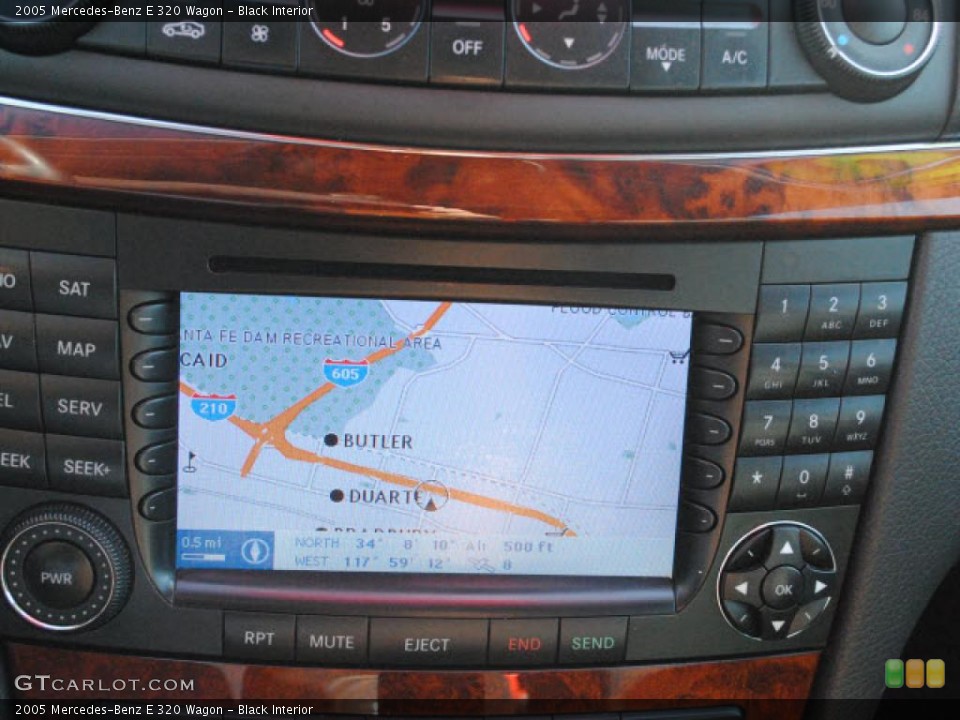 Black Interior Navigation for the 2005 Mercedes-Benz E 320 Wagon #42812057