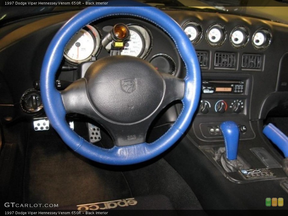 Black Interior Steering Wheel for the 1997 Dodge Viper Hennessey Venom 650R #42813353
