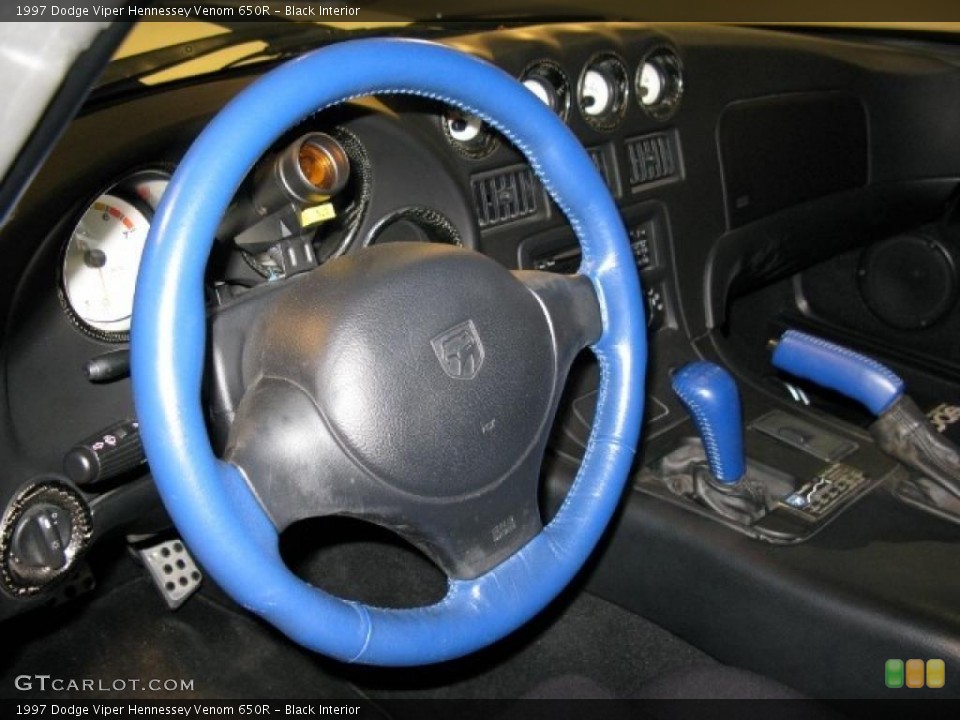 Black Interior Steering Wheel for the 1997 Dodge Viper Hennessey Venom 650R #42813369