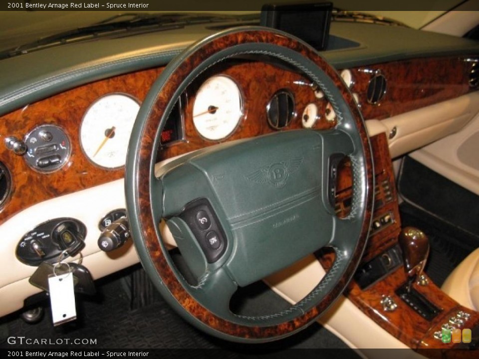 Spruce Interior Steering Wheel for the 2001 Bentley Arnage Red Label #42813765