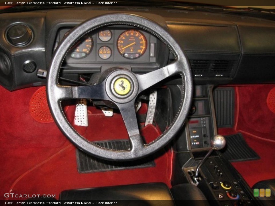Black Interior Steering Wheel for the 1986 Ferrari Testarossa  #42814218