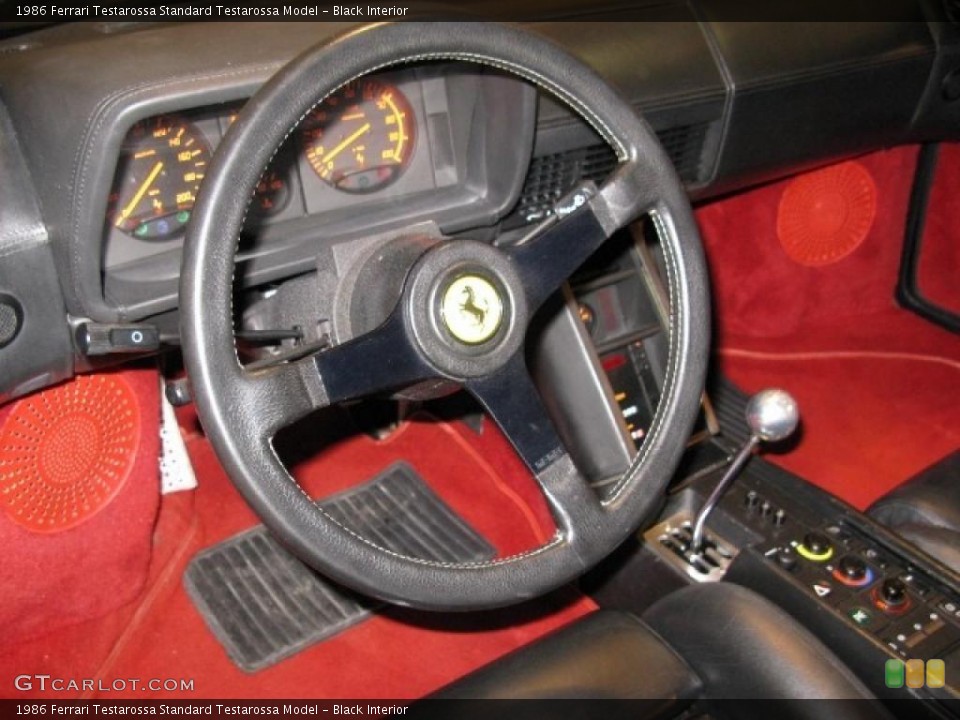 Black Interior Steering Wheel for the 1986 Ferrari Testarossa  #42814242