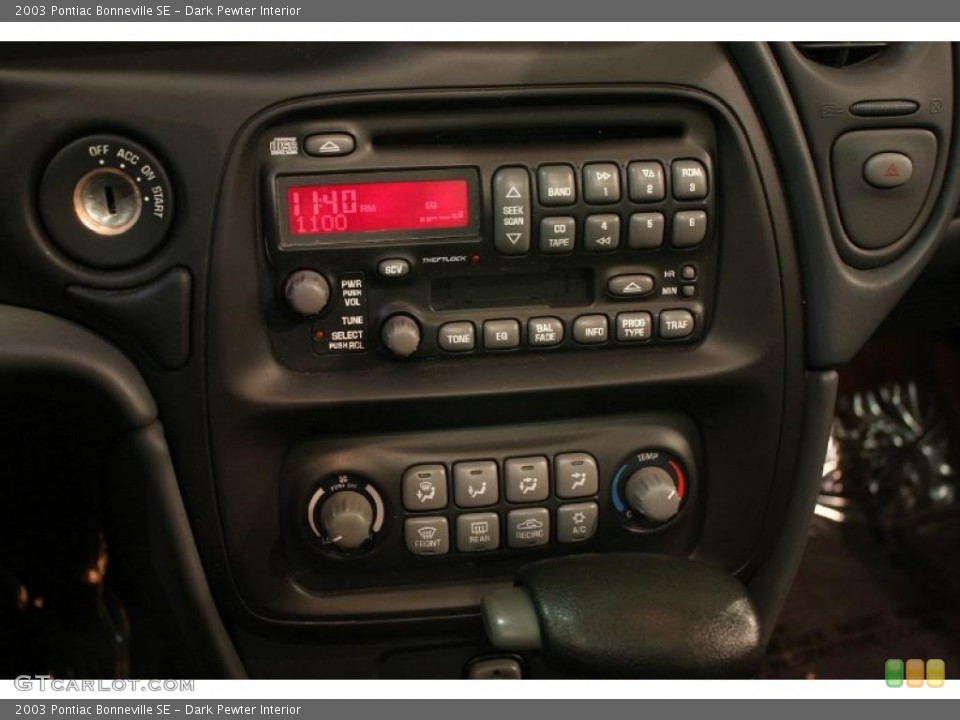 Dark Pewter Interior Controls for the 2003 Pontiac Bonneville SE #42815118