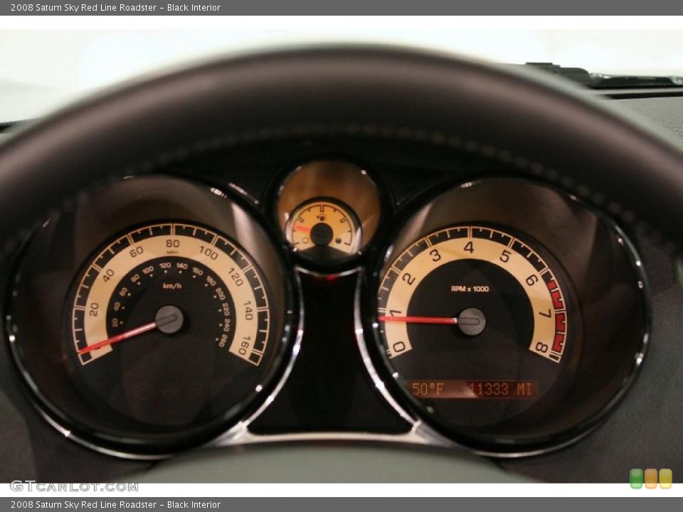 Black Interior Gauges for the 2008 Saturn Sky Red Line Roadster #42815846